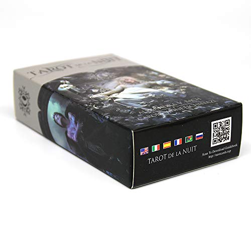 Cartas del Tarot de la Nuit Tejido a Partir del éter Nocturno por Carole-Anne Eschenazi Cubierta de 78 Cartas en Cinco Idiomas: inglés, español