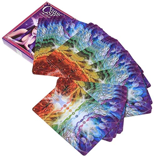 Cartas Tarot, New 36pcs Tarot Cards Conscious Spirit Oracle Cards Inglés Misterioso Destino Adivinación Juego de Mesa Fiesta Divertido Tarot Cards Enterinment para niños y Mujeres