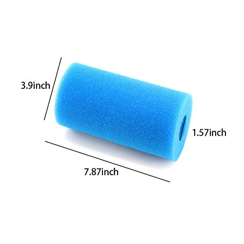 Cartucho de esponja de espuma de filtro de piscina lavable reutilizable para filtro de piscina de 2 uds