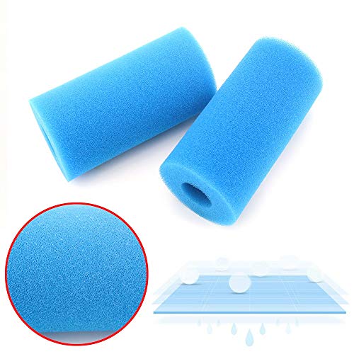 Cartucho de esponja de espuma de filtro de piscina lavable reutilizable para filtro de piscina de 2 uds