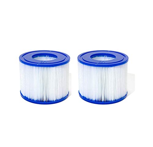 Cartucho de filtro, cartucho de filtro VI para Miami, Monaco Spa 58323, fácil instalación cartucho de filtro de repuesto para limpieza de tuberías, tamaño VI para Bestway. (2 unidades)