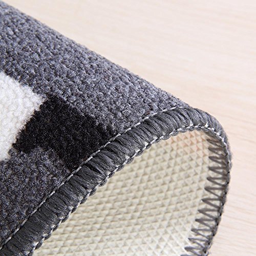 Carvapet Alfombras Cocina Lavable Antideslizante Alfombrilla de Goma Alfombra de Baño Alfombrillas Cocina (Batería de cocina, Gris)