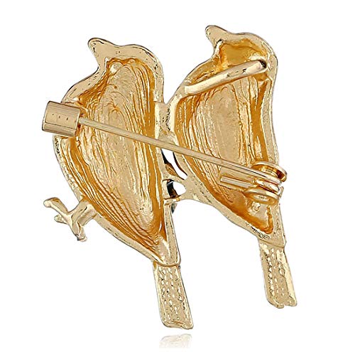 Casa perfetta Europa y América del gorrión de Aceite Que gotea en Tres Dimensiones Ramillete Animales aleación de Personalidad Broche Retro Exquisito Collar joyería Pin Sencillo