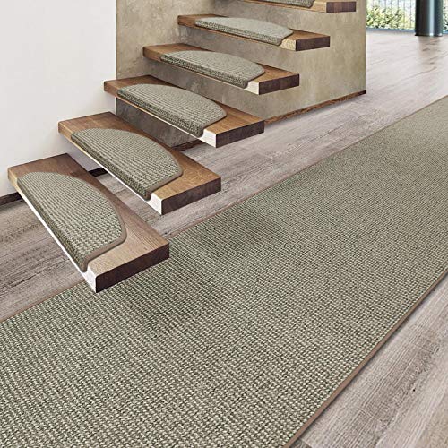 casa pura Alfombra de Pasillo – Alfombra Moderna de moqueta rizada – para Cocina, Pasillo, Paso, Dormitorio – Carlton, 100% Polipropileno, Beige, 80 x 300 cm
