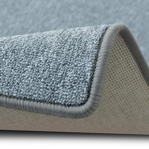 casa pura Alfombras Polipropileno Salón - Alfombras de Pasillo a Medida | London | Alfombras de Pelo Corto | Juego de Alfombrillas para Escaleras Disponibles | 11 Colores (Gris Claro, 200x250 cm)