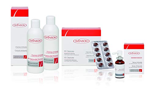 Casco Laser Anticaida para Casa + Pack de Producto Svenson Anticaida - Champu, Ampollas, Spray Nanosomas