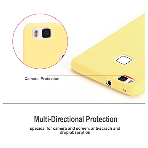 Caselover 7X Funda Huawei P9 Lite, Suave TPU Silicona Carcasa para Huawei P9 Lite Ultra Delgado Flexible Case Cover Bumper Goma Mate Opaco Protectiva Caso - 7 Color
