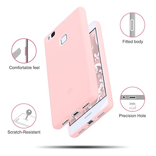 Caselover 7X Funda Huawei P9 Lite, Suave TPU Silicona Carcasa para Huawei P9 Lite Ultra Delgado Flexible Case Cover Bumper Goma Mate Opaco Protectiva Caso - 7 Color
