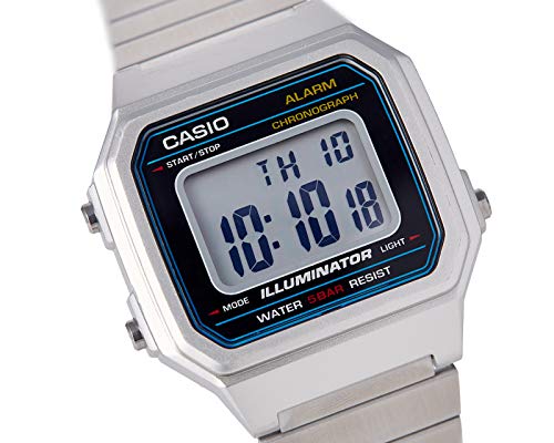 Casio Reloj Digital para Hombre de Cuarzo con Correa en Acero Inoxidable B650WD-1AEF