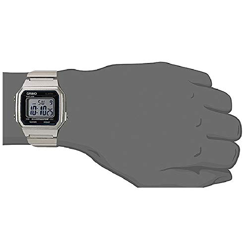 Casio Reloj Digital para Hombre de Cuarzo con Correa en Acero Inoxidable B650WD-1AEF