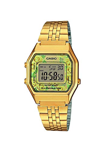Casio Reloj Digital para Mujer de Cuarzo con Correa en Acero Inoxidable LA680WEGA-9CEF