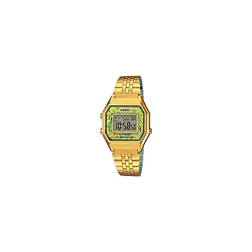 Casio Reloj Digital para Mujer de Cuarzo con Correa en Acero Inoxidable LA680WEGA-9CEF