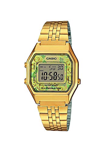 Casio Reloj Digital para Mujer de Cuarzo con Correa en Acero Inoxidable LA680WEGA-9CEF