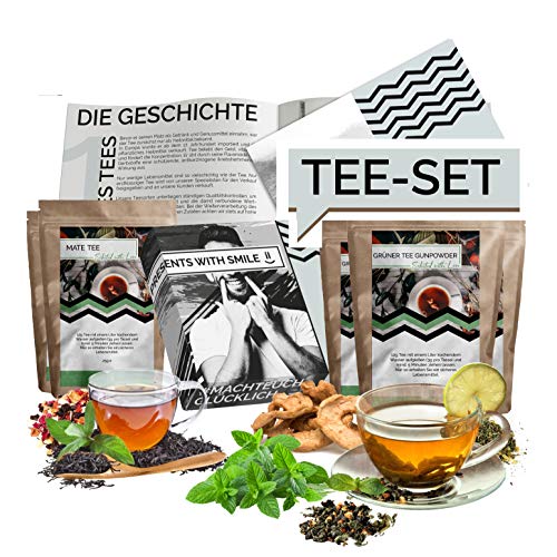 Cata de té Set l Caja de regalo para probar tés de todo el mundo | 12x25g Tea World Gift Idea Set de regalo para mujeres Hombres | caja de té especial caja de regalo cumpleaños navidad