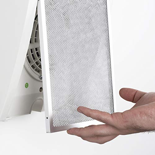 Cata Extractor de Humos silencioso | Modelo Professional 500 Cocinas, 125 W, 57 Decibelios, Plástico y Rejilla de Aluminio, Blanco