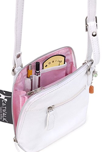 CATWALK COLLECTION - LENA - Bolso bandolera - Cuero - Blanco