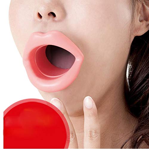 Caucho de Silicona de la Cara más Delgado Ejercicio Muscular Pedazo de Boca Anti Arrugas del Labio Trainer Boca masajeador ejercitador Boquilla Cuidado de la Cara