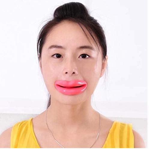 Caucho de Silicona de la Cara más Delgado Ejercicio Muscular Pedazo de Boca Anti Arrugas del Labio Trainer Boca masajeador ejercitador Boquilla Cuidado de la Cara