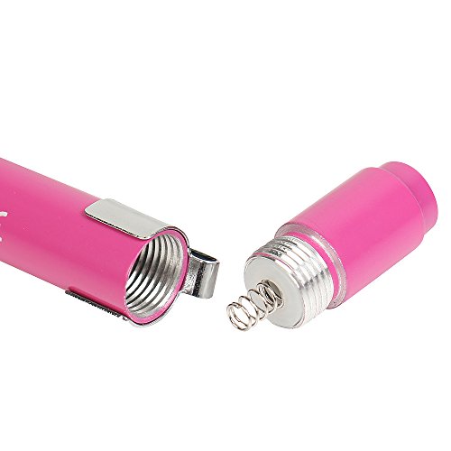 CAVN Linterna de bolígrafo de diagnóstico médico (2 paquetes), reutilizable LED con medidor de pupila para enfermeros y médicos con clip de bolsillo