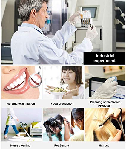 CCDYLQ Guantes Desechables - Grado médico, sin Polvo, Goma de látex Libres, no estériles, cómodo dispensador, para Cocina Que Cocina Manipulación Limpieza Seguridad Alimentaria, Paquete de 100,M