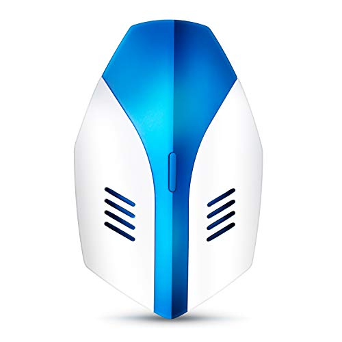 CCP - Repelente ultrasónico para insectos, ratones, mosquitos, arañas, no tóxico, seguro para niños, animales domésticos, mujeres embarazadas, 2 altavoces, 3 modos, luz nocturna