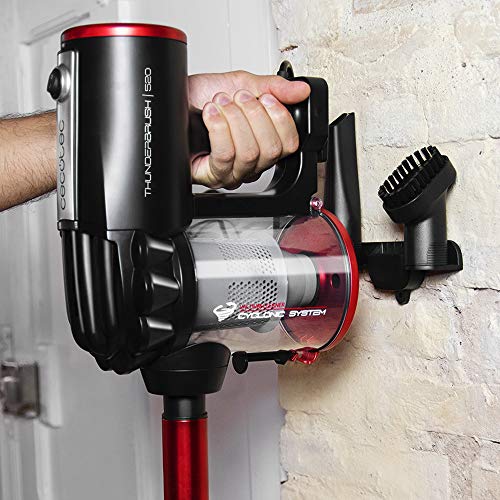 Cecotec Conga ThunderBrush 520 Aspirador vertical 360º 2 en 1. Aspirador vertical y de mano. Tecnología ciclónica. Filtro HEPA. Eficiencia energética clase A+. Bajo consumo de 600 W