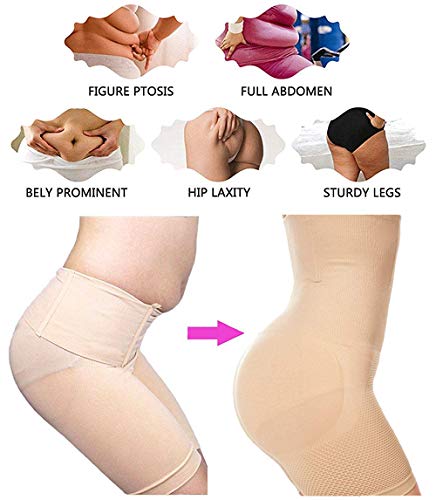 Ceestyle Faja Reductora Braguita Moldeadora Adelgazante Faja Pantalón Cintura Alta Body Moldeador Abdomen Shapewear Lenceria Mujer (Albaricoque, M)