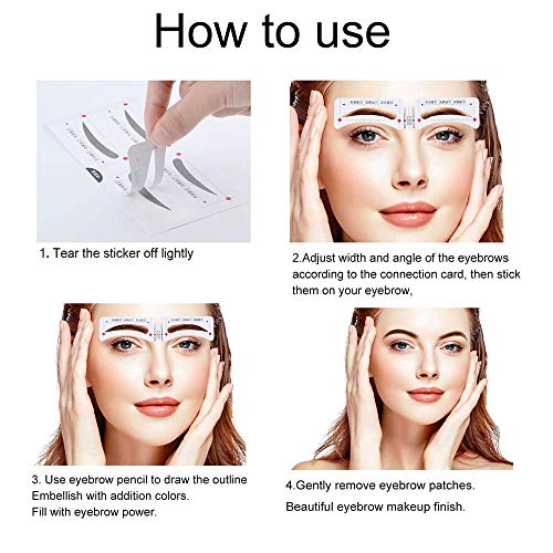 Cejas Plantillas,Plantilla Cejas Perfectas,Cejas Perfectas Plantillas,Plantillas Cejas Maquillaje,Plantilla de la Ceja,Kit Cejas Perfectas