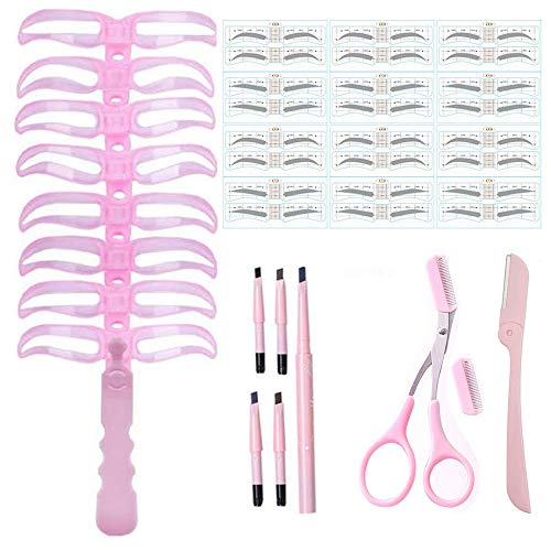 Cejas Plantillas,Plantilla Cejas Perfectas,Cejas Perfectas Plantillas,Plantillas Cejas Maquillaje,Plantilla de la Ceja,Kit Cejas Perfectas