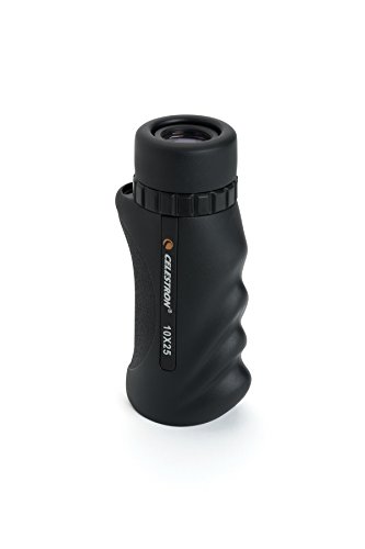 Celestron Nature 10x25 - Monocular de 25 mm diámetro, Factor de Aumento 10x, Resistente al Agua, Color Negro