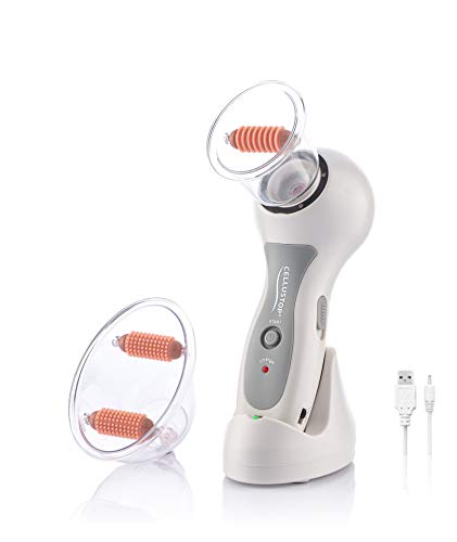 CELLUSTOP – Dispositivo anticelulítico aspiración, piernas, glúteos, brazos, abdomen – Dispositivo Dermo aspirante – Masajeador anticelulitis con succión MD – blanco