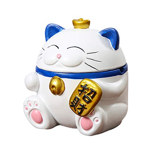 Cenicero resistente al viento con tapas multifunción Polyresin Artesanía Decoración Tallada a mano mejor regalo