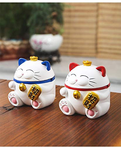 Cenicero resistente al viento con tapas multifunción Polyresin Artesanía Decoración Tallada a mano mejor regalo