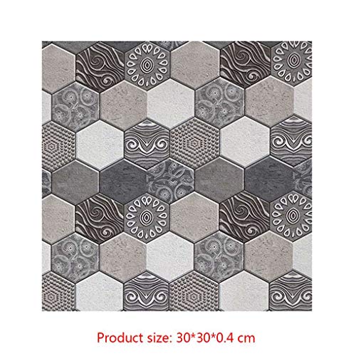 censhaorme 3D Decoratoin de PVC de pared adhesivo de azulejo removible Pegar Morden anticolisión bricolaje Revestimientos