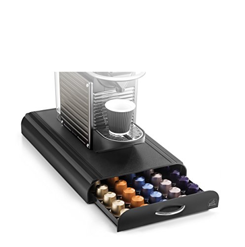 CEP Take a Break Soporte de máquina de café con 1 cajón de Almacenamiento para capsulas, Negro, 23.4x40.5x6 cm