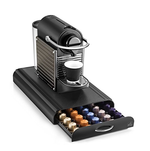CEP Take a Break Soporte de máquina de café con 1 cajón de Almacenamiento para capsulas, Negro, 23.4x40.5x6 cm