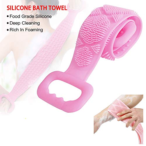 Cepillo De Champú Para Masaje De Cuero Cabelludo Y Cepillo De Espalda De Silicona El Material De Silicona Suave Puede Aliviar Eficazmente El EstréS Y Limpiar El Cuerpo, Las RaíCes Del Cabello