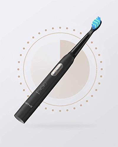 Cepillo de Dientes Eléctrico, Fairywill Cepillo Eléctrico a Pilas con 3 Modos, Temporizador Inteligente Incorporado, 2 Cabezales de Requesto, Negro