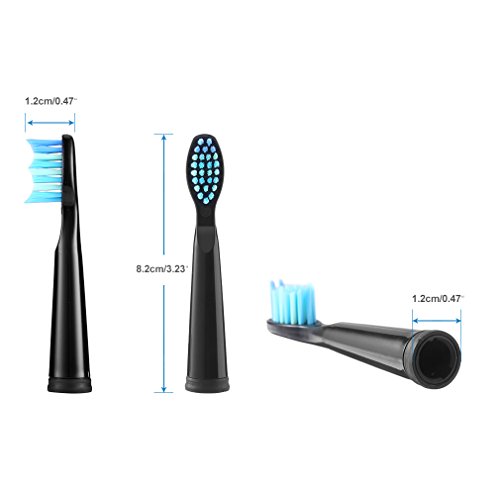 Cepillo de Dientes Eléctrico Teeteck PRO Cepillo de Dientes Electrico Sonicreca Regable de poco Ruido 5 Modo Inteligente Opcional (Cabezal de recambio (5))
