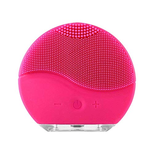 Cepillo de limpieza facial, Emater Instrumento de limpieza de piel de silicona eléctrico USB, resistente al agua, para el cuidado de la piel de limpieza profunda