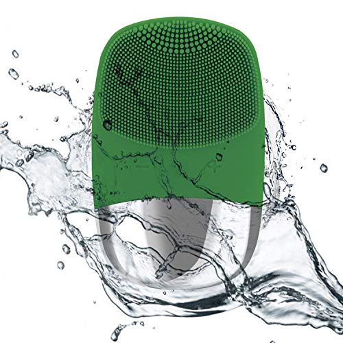 Cepillo de masaje facial de silicona, 3 en 1, masajeador facial eléctrico, ultrasónico, vibrador facial, impermeable, recargable, exfoliante sónico para antienvejecimiento