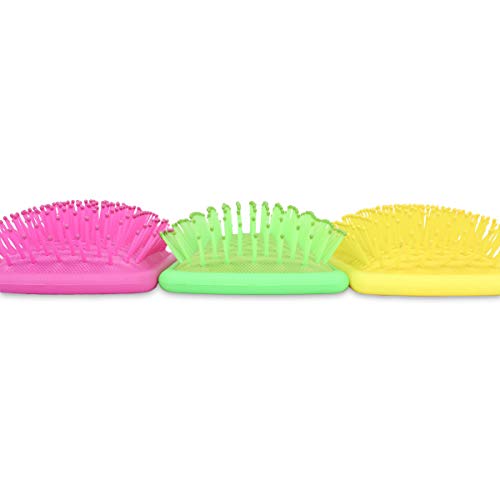 Cepillo de Pelo Termix para Desenredar. La Raqueta de Pelo Más Versátil para el Cuidado del Cabello. Para un Cepillado Sin Tirones. Color Amarillo Flúor.