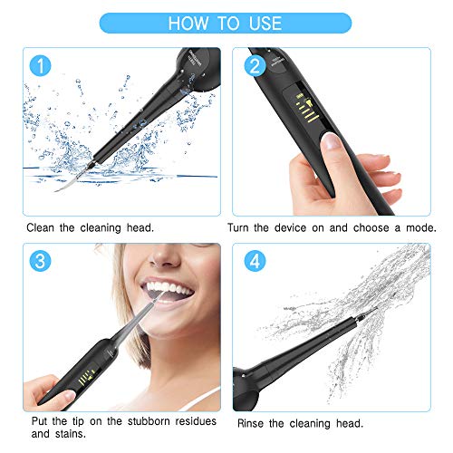 Cepillos de Dientes, ifanze Limpieza Dental Cepillos Dentales, Limpieza de los Dientes Bucal Limpiador con 5 Modos de Cepillado, 4 Recambio Cabezales kit Limpieza Dental 5 in 1