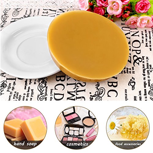 Cera de abejas amarilla Bar 8.8 oz Abejas puras naturales Jabón de cera Vela Suministros de cera Cosméticos Lápiz labial Filtrado de cera de abejas triple