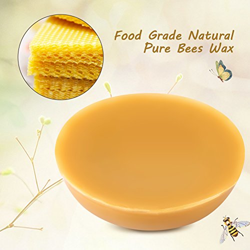 Cera de abejas amarilla Bar 8.8 oz Abejas puras naturales Jabón de cera Vela Suministros de cera Cosméticos Lápiz labial Filtrado de cera de abejas triple