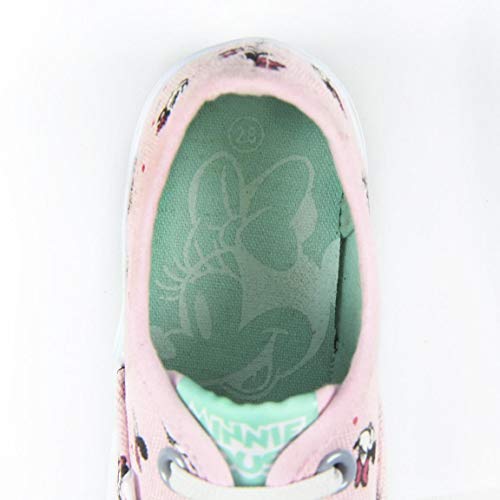 Cerdá Zapatilla Loneta Vulcanizada Minnie, Niña, Rosa (Rosa C07), 32 EU