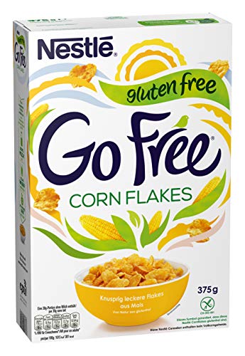 Cereales Nestlé Corn Flakes - Copos de maíz tostados - 4 paquetes de cereales de 375g