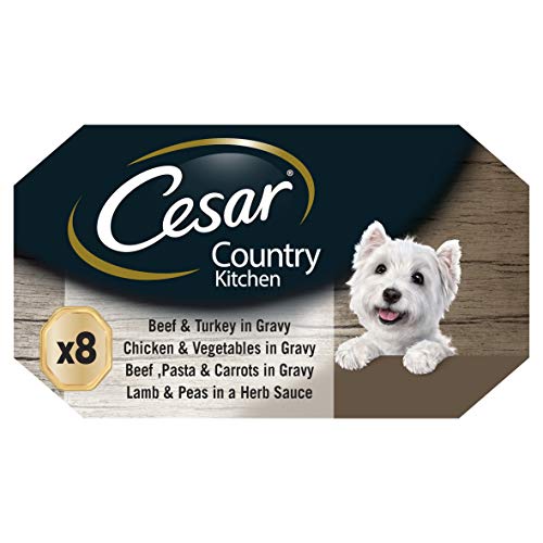 Cesar Country Kitchen - Comida para perros, selección especial, 8 x 150 g, paquete de 3