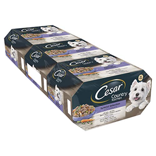 Cesar Country Kitchen - Comida para perros, selección especial, 8 x 150 g, paquete de 3