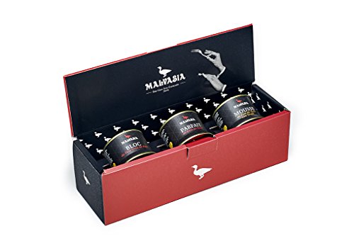 Cesta Gourmet Malvasia. Lote de Productos de Parfait de Foie, Foie y Mousse de Foie de130g.